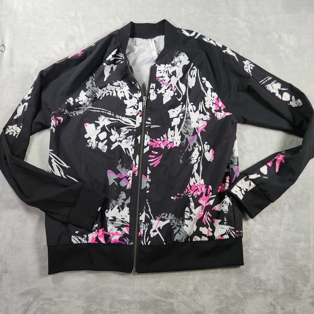 Fabletics Jacket Women's‎ L Multi Diana Bomber Splatter Paint Full Zip